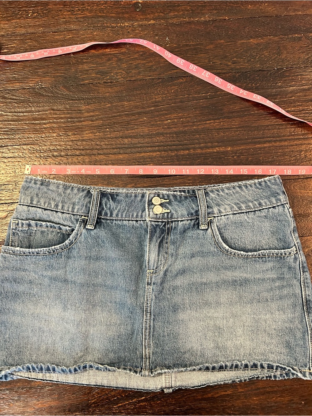 Hollister Vintage Y2K Denim Mini Skirt with Embroidery - Picture 9 of 10